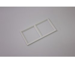 Декоративная двойная рамка (белая) под светильник серии SQUARE-IN-01