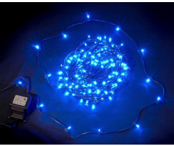 LED-LP-200-30M-12V-B   Светодиодная гирлянда клип-лайт синие LED, 30м, трансформатор.