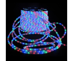 LED-XD-3W-100M-240V мульти(R/Y/B/G) Светодиодная гирлянда дюралайт чейзинг, мульти, D13мм, 36LED/мет