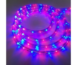 LED-XD-3W-100M-240V(R/B) Светодиодная гирлянда дюралайт чейзинг, красный/синий, D13мм, 36LED/метр, I