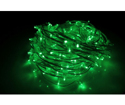 NEW!!! LED-LP-200-30M-12V-G-F(G) Гирлянда клип-лайт зелеые LED/Flash, 30м, колпачок, транс. Neo-Neon