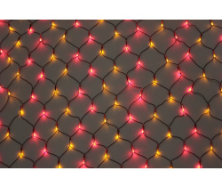LED-XG-504-C-230V Световая Гирлянда Сеть 3*1м. красные,желтые LED/черный провод/контроллер. Flesi