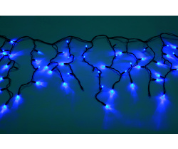 LED-RPLR-160-4.8M-240V-B/BL-F(B) W/O синие LED/синий Flash/провод черный каучук. Уличная LED гирлянд