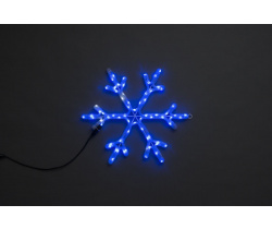 LED-XM(FR)-2D-CK005-B-24 -F(W) Мотив Снежинка синий