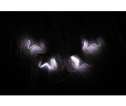 LED-XM-25CM-5-12V-W-Star 230V/12V 5 свисающих звезд 