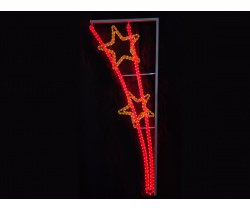 FLESI-LED-KN 012-240V-R/Y (LED 2 STAR  MOTIF) РФ 150х63см