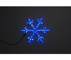 LED-XM(FR)-2D-CK005-B-24 -F(W) Мотив Снежинка синий