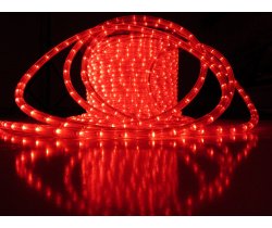 LED-DL(H)-3W-ф13-2.77-100M-240V Светодиодная гирлянда дюралайт чейзинг, красный, D13мм, 36LED/метр, 