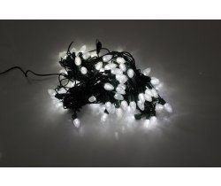 LED-PL-C7-8-G-220V-18-W Светодиодная гирлянда 20м, 240V, белые LED/насадка Шишки 3,5х2см. Neo-Neon