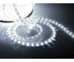 LED-DL-2W-100M-1M-240V-W Светодиодная гирлянда дюралайт, фиксинг, белый, D13мм, 36LED/метр, IP65, кр