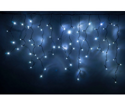 LED-RPL-200(50x4)-230V-(С)-W белые LED/черный провод. Гирлянда бахрома с контроллером. Neo-Neon
