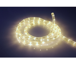 LED-DL-2W-100M-1M-240V-WW Светодиодная гирлянда дюралайт, фиксинг, белый теплый, D13мм, 36LED/метр, 