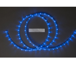 LED-СDL-2W-100M-11.5MM-3,33СМ-220V-B Светодиодная гирлянда дюралайт, фиксинг, синие светордиоды, 11,