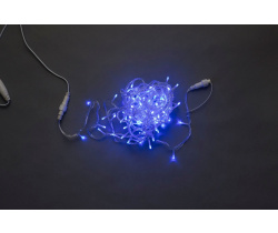 LED-PLS-100-10M-240V-B/C-W/O, синяя / прозрачный провод 20, IP-54, соединяемая (без силового шнура)