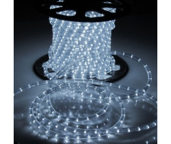 LED-DL-2W-1M-2.77CM-100M-240V-W Светодиодная гирлянда дюралайт, фиксинг, белый, D13мм, 36LED/метр, I