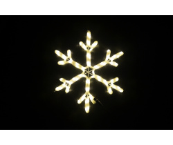LED-XM(FR)-2D-CK005-B-24 -WW Мотив Снежинка белый теплый