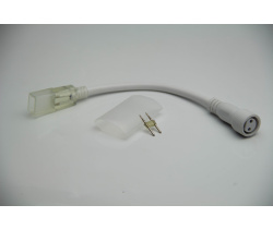 039812 TPF-EC2-015-FX-S-W Переходник гибкий неон - нить, белый (ТРИ ЧАСТИ) 