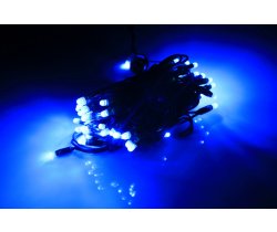 LED-PLR-100-10M-240V-B/BG Светодиодная гирлянда фиксинг 10м, IP65, 240V, синие LED/провод каучук