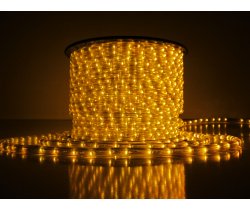 LED-XD-5W-100M-240V-K/2,77CM Светодиодная гирлянда дюралайт чейзинг, желтый, D16мм, 36LED/метр, IP54
