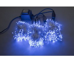 LED-BS-200*3-20M*3-24V-B Flash Светодиодная гирлянда Спайдер 3*20м, 24V, синие LED/прозрачный провод