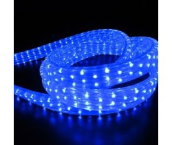 LED-XF-5W-50M-240V  Светодиодный дюралайт чейзинг, синий, 11*28мм, 240V, кратность 2м. Flesi