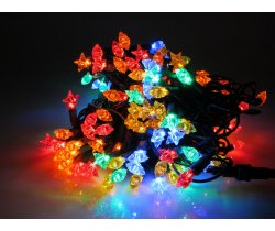  LED-STAR-4-220V-18-M/DG Светодиодная гирлянда 10,5м, IP65, 220V, Мульти LED/насадка Звезды 2,5см