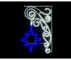 FLESI-LED-KN 019-240V-W/B (LED 1 STAR PATTERN MOTIF) РФ 100х67см