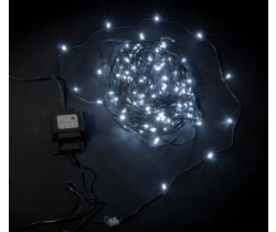 LED-LP-200-30M-12V-W Светодиодная гирлянда клип-лайт белые LED, 30м, трансформатор.