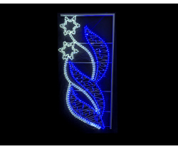 FLESI-LED-KN 009-240V-B/W (LED 2STAR PATTERN MOTIF) производство (РФ) 150х70см 