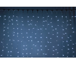 LED- PL-1920-240V-2*1.5M-W/С  белые светодиоды/прозрачный провод. Световой занавес 2*1,5м. Neo-Neon