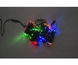 LED-PLR-200-20M-240V-M/BL Светодиодная гирлянда фиксинг 20м, IP65, 240V, мульти LED/провод каучук 