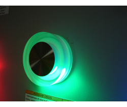 FL55SH-RD GREEN  LED свет. круг,встр. в стену 1*1W