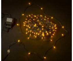 LED-LP-200-30M-12V-Y  Светодиодная гирлянда клип-лайт желтые LED, 30м, трансформатор.