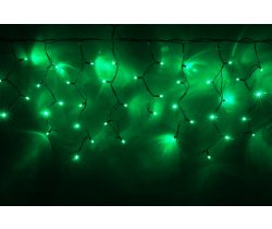LED-RPLR-160-4.8M-240V-G/BL W/O зеленые LED/провод черный каучук. Уличная светодиодная гирлянда бахр