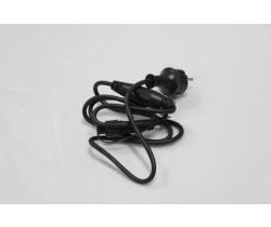 BLACK POWER CABLE FOR LED-PLR-192-20M-240V (3.3MM) Силовой шнур для гирлянд (LED-PLR-192) черный