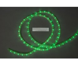 LED-DL-2W-220V-100M-3.3CM-G Светодиодная гирлянда дюралайт фиксинг, зеленые светодиоды, D11,5мм, 30L