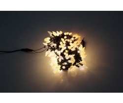 LED-PL-C6-4-G-220V-20-WW Светодиодная гирлянда 20м 220V белые теплые LED/насадка Ягодка 3,5х1,5см