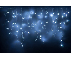LED-RPL-200(50x4)-230V-(С)-W/W  белые LED/белый провод. Гирлянда бахрома с контроллером. Neo-Neon