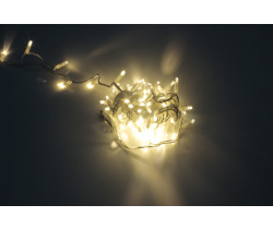 LED-PLS-200-20M-240V-WW/W-F-W/O, Тепл./тепл. флэш на бел. проводе (без силового шнура)С КОЛПАЧКОМ