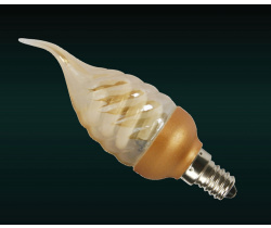 Flesi candle 9W FTG E14 2700K 125х39 св.на вет зол