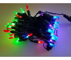 LED-PL-M5-4-220V-20-RGBPP Светодиодная гирлянда, 10м, 220V, мульти LED/насадка Капсула 2,5*0,7см