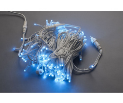 LED-PLR-160-24M-240V-B/WH Светодиодная гирлянда фиксинг 24м IP65 240V, синие LED/провод белый каучук