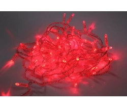 LED-PLS-100-10M-24V-R/C-W/O, красный/прозрачн. провод, соединяемая (без силового шнура) С КОЛПАЧКОМ