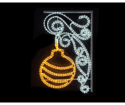FLESI-LED-KN 020-240V-W/WW (LED BALL PATTERN MOTIF) РФ 100х65см