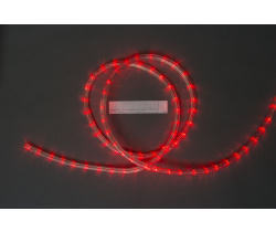LED-DL-3W-100M-2M-240V-R Светодиодная гирлянда дюралайт чейзинг, красный, D13мм, 36LED/метр,  IP65, 