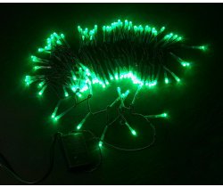 LED-XW-120-5M-C-240V LED гирлянда чейзинг с контроллером, 5м, 240V, 8Вт, зеленые LED (120 DIP 5мм)