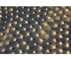 LED-SNL-288-2*1,5M-240V-WW/BL Гирлянда Сеть 2*1.5м, белые теплые LED/черный провод, соединяемая.