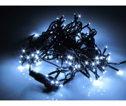 LED-PL-120-10M-240V-W/BL-T Светодиодная гирлянда фиксинг 10м, IP22, 220V, Красные LED (120-DIP 5мм)