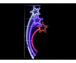 LED-3STAR-240V-W/B/R LED STAR MOTIF производство Flesi  (РФ) 150х67см