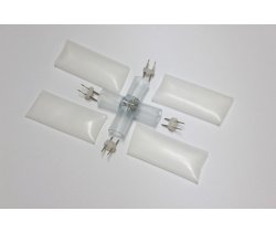 Коннектор  для фиксинга X-образный, D13mm LED-DL-2W-X.  